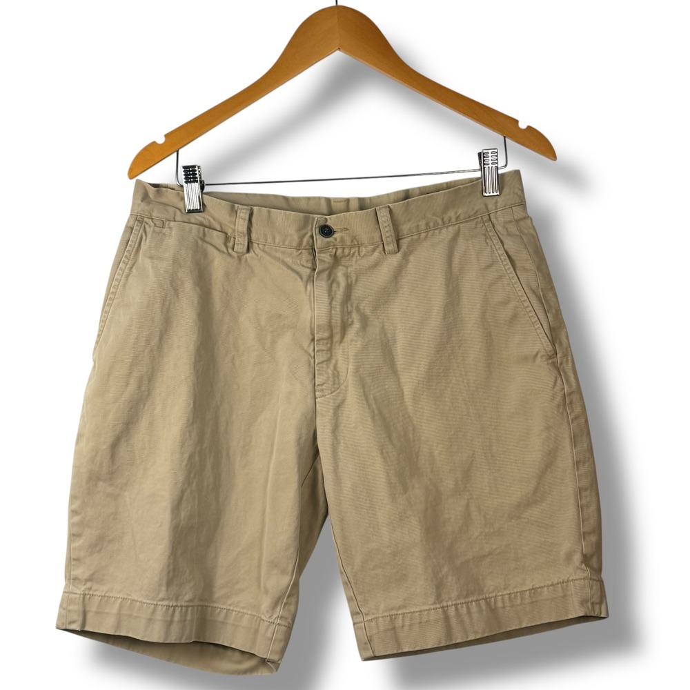 Polo Ralph Lauren Shorts Men 32 Khaki Tan Classic Fit 9 Inch Cotton Chino